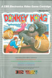 Donkey Kong Colecovision US box art